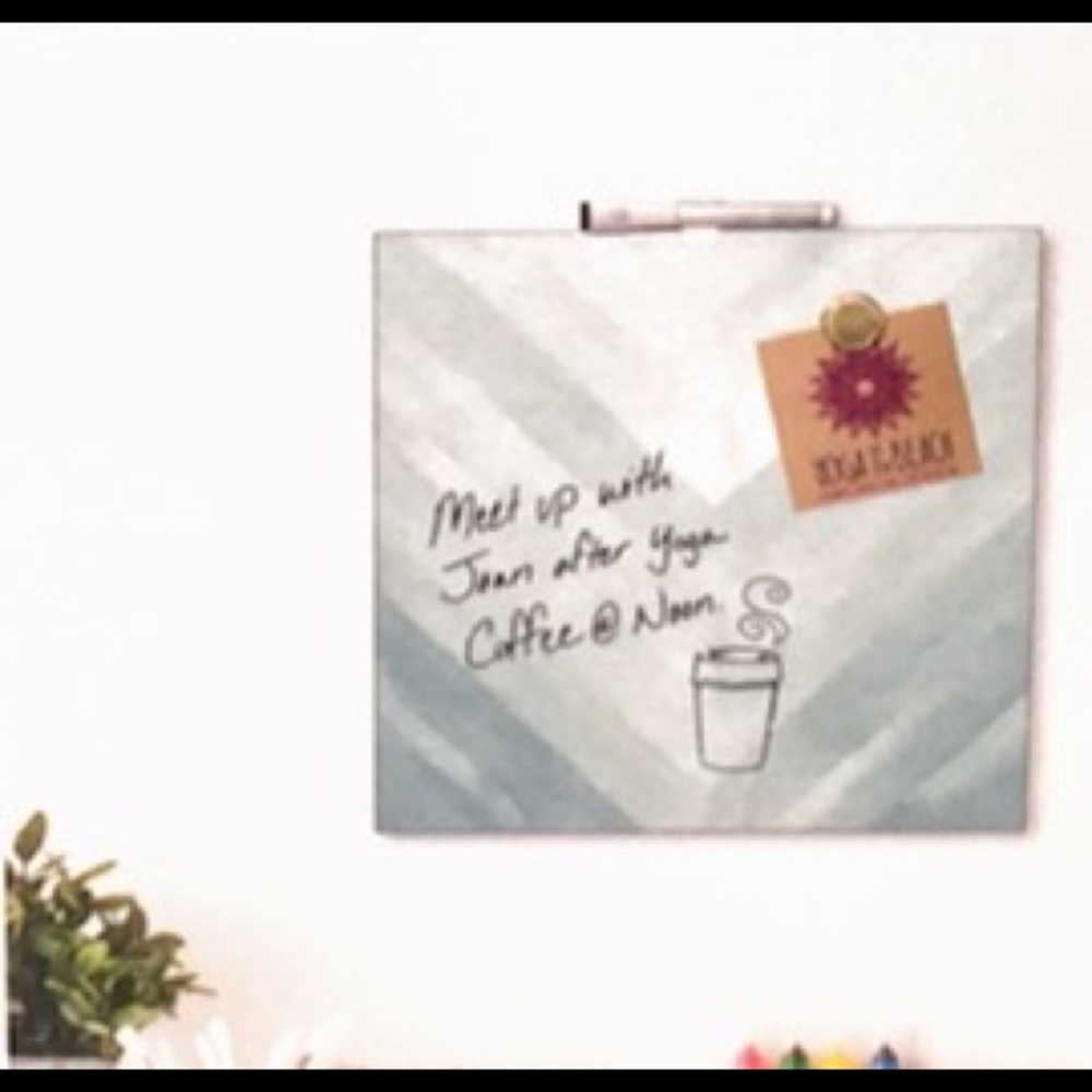 ππTRADED TWINCHERRY11!!!ππ ππ UBRANDS ||Square Metal Dry Erase Board - Picture 4 of 4